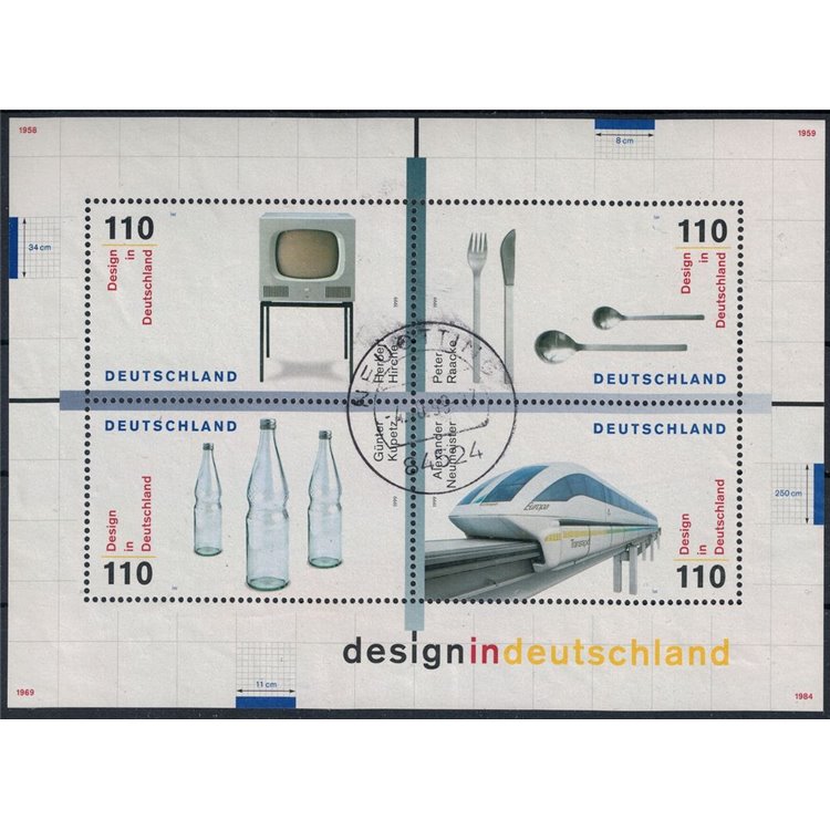 GERMANIA BRD 1999 Design in Germania BF us