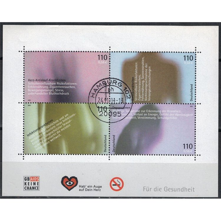 GERMANIA BRD 2001 A profitto della salute 1 BF us