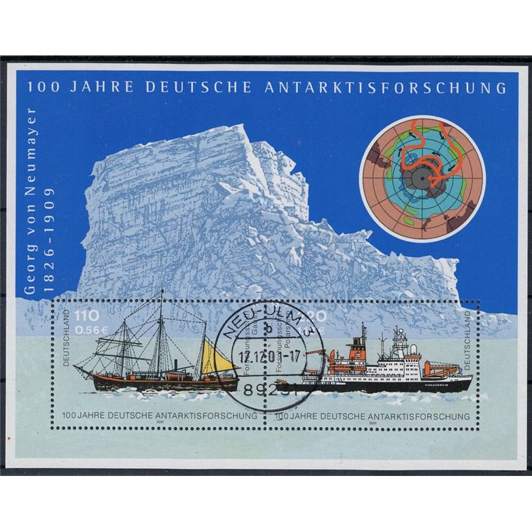 GERMANY BRD 2001 Antarctic explorations 1 s/s us