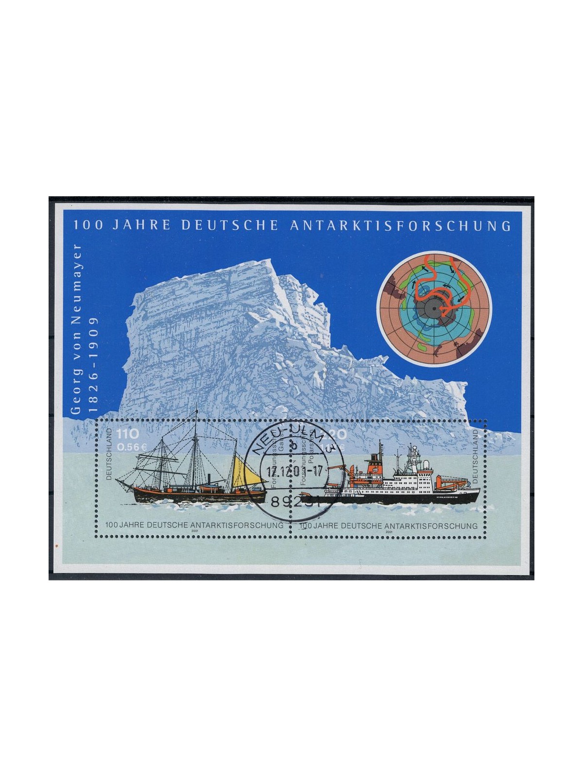 GERMANIA BRD 2001 Esplorazioni in antartico 1 BF us