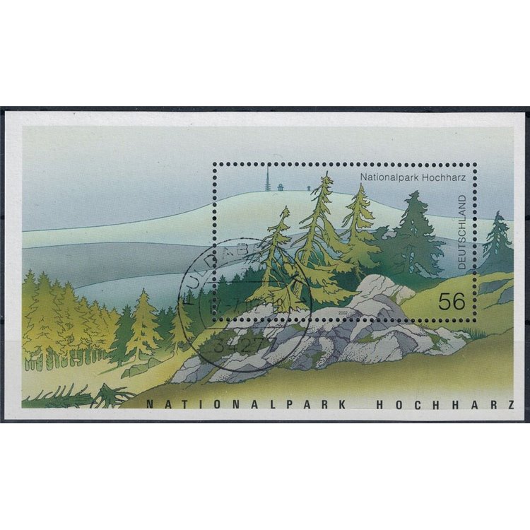 GERMANY BRD 2002 National and natural parks 1 s/s us