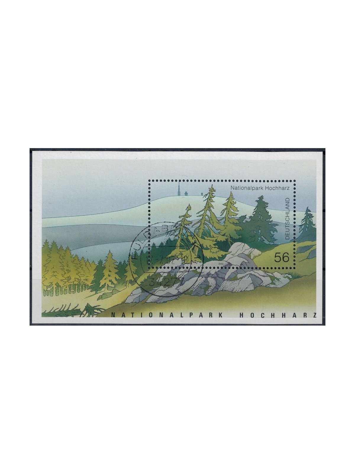 GERMANIA BRD 2002 Parchi nazionali e naturali 1 BF us