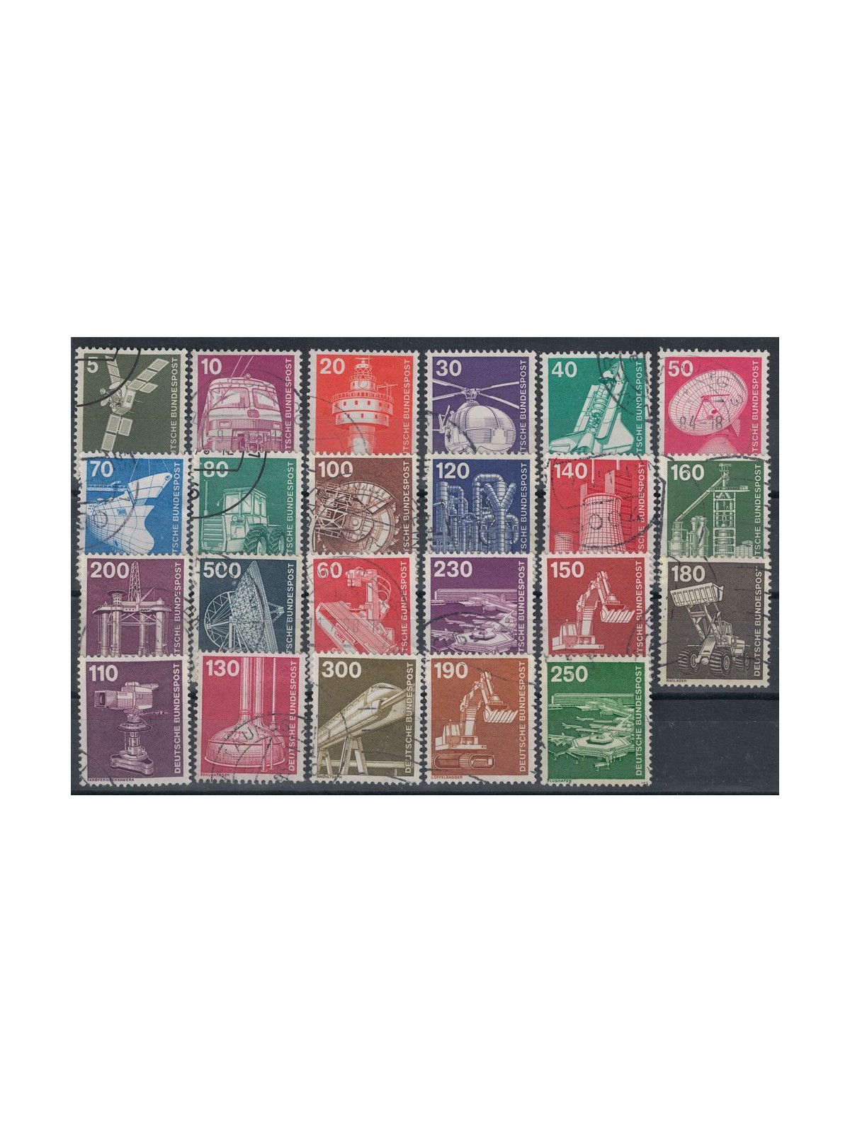 GERMANIA BRD 1975-82 Industria e tecnica 23v us