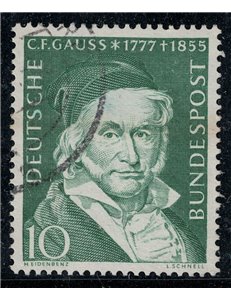 GERMANIA BRD 1955 Carl Friedrich Gauss us