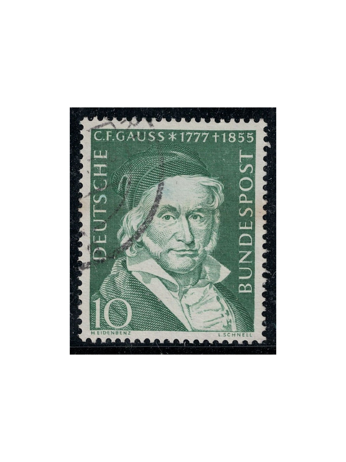 GERMANY BRD 1955 Carl Friedrich Gauss us