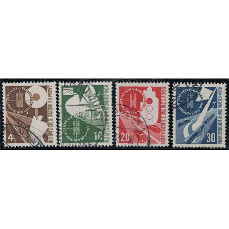 GERMANY BRD 1953 Transport Exhibition 4v us