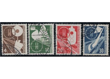 GERMANY BRD 1953 Transport Exhibition 4v us