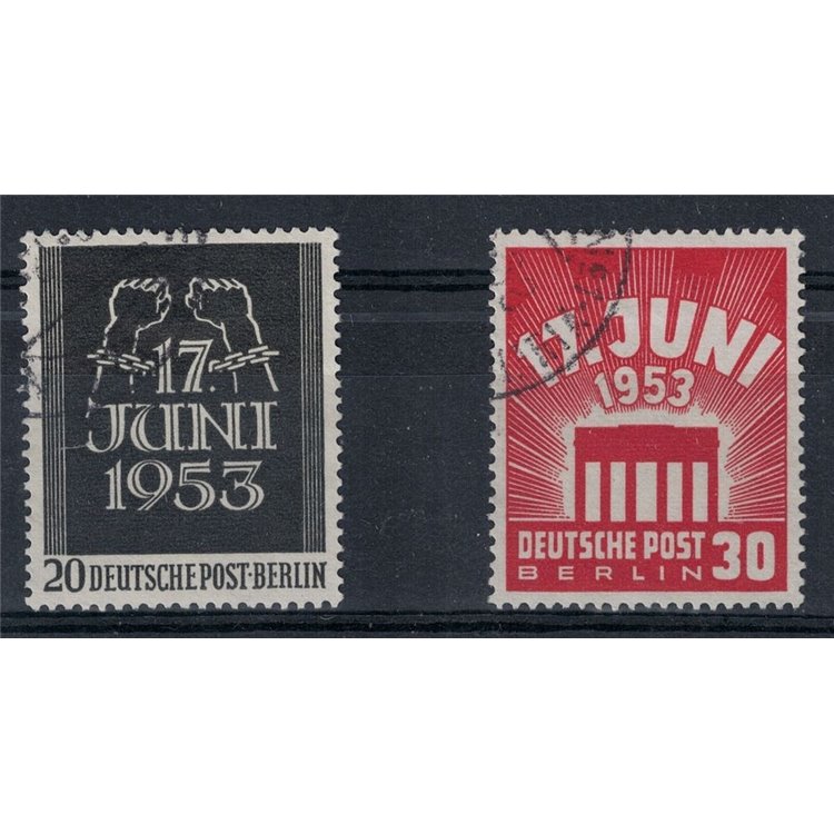BERLIN 1953 Uprising of 17 June 2v used