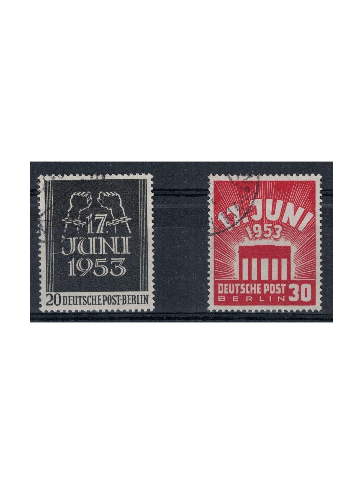 BERLIN 1953 Uprising of 17 June 2v used
