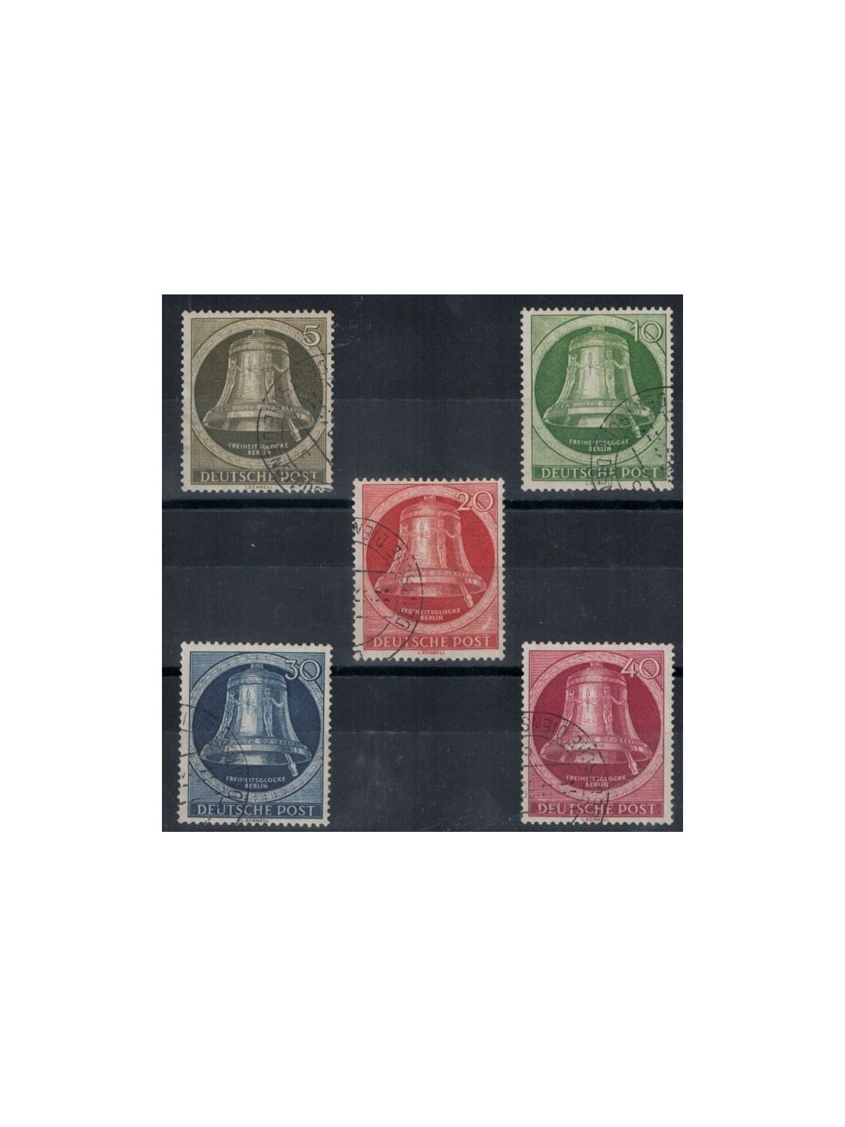 BERLIN 1952 Liberty Bell 5v us