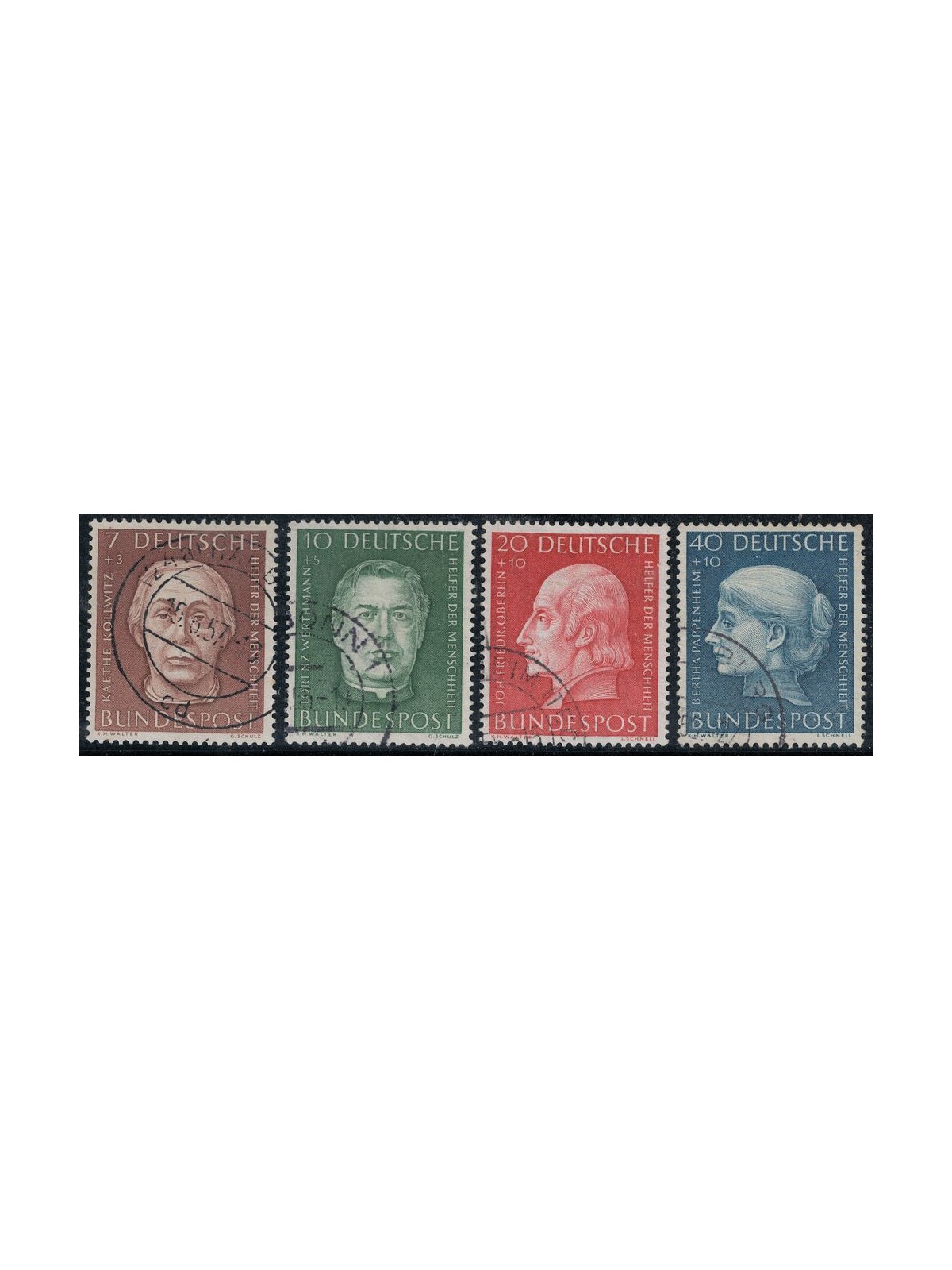 GERMANY FRG 1954 Charity 4v used