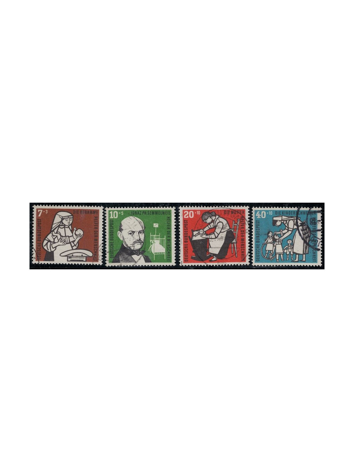GERMANIA BRD 1956 Pro infanzia 4v us