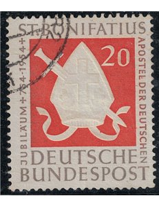 GERMANIA BRD 1954 Martirio di San Bonifacio us