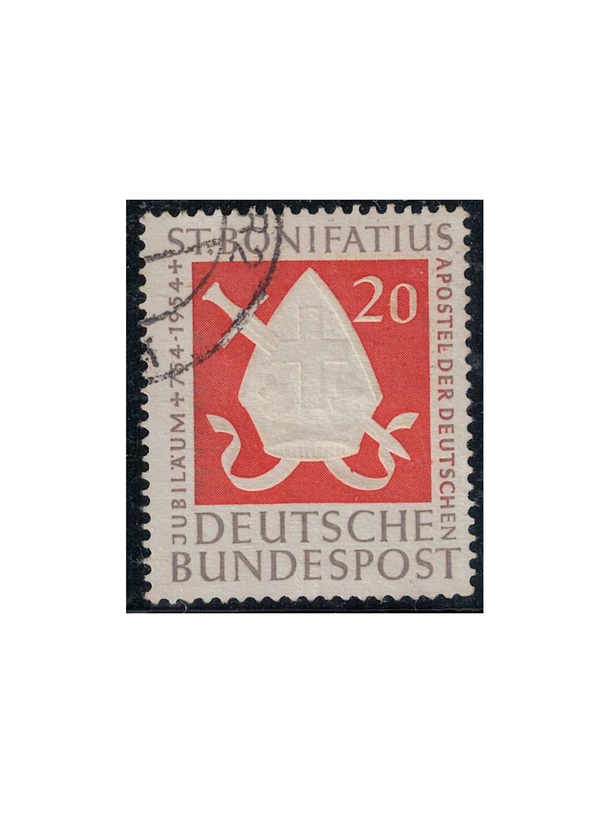 GERMANY BRD 1954 Martyrdom of Saint Boniface us