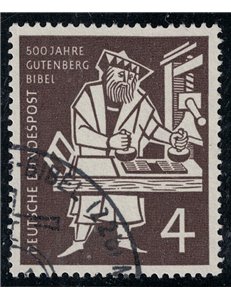 GERMANY BRD 1954 Gutenberg Bible us