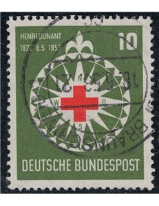 GERMANY BRD 1953 Henri Dunant, Red Cross us