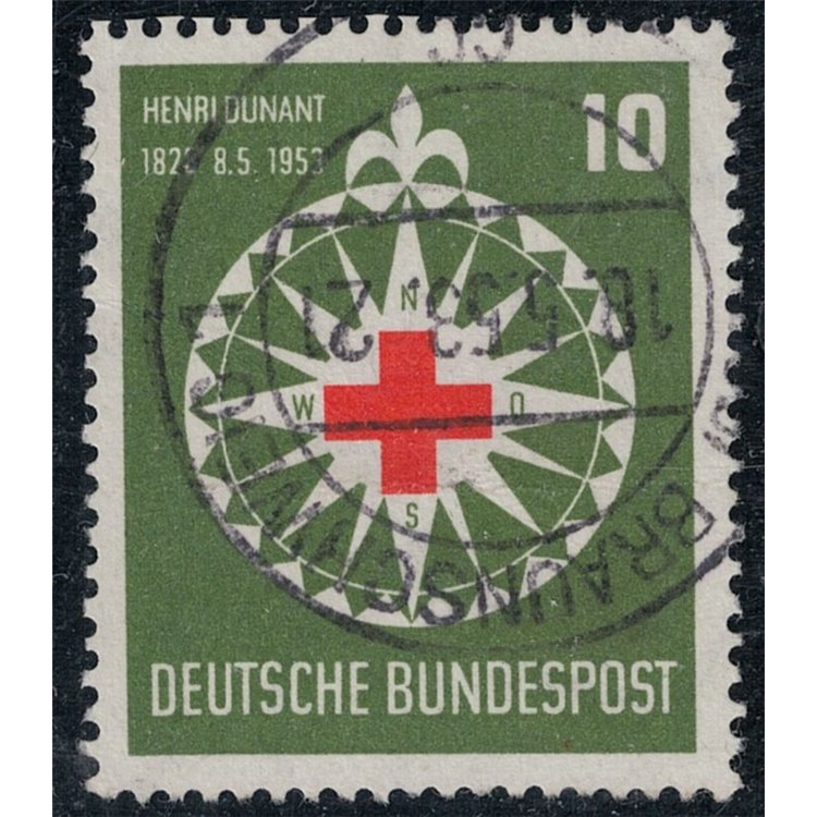 GERMANY BRD 1953 Henri Dunant, Red Cross us