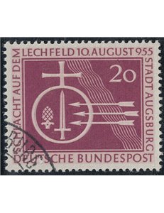 GERMANIA BRD 1955 Battaglia di Lechfeld us
