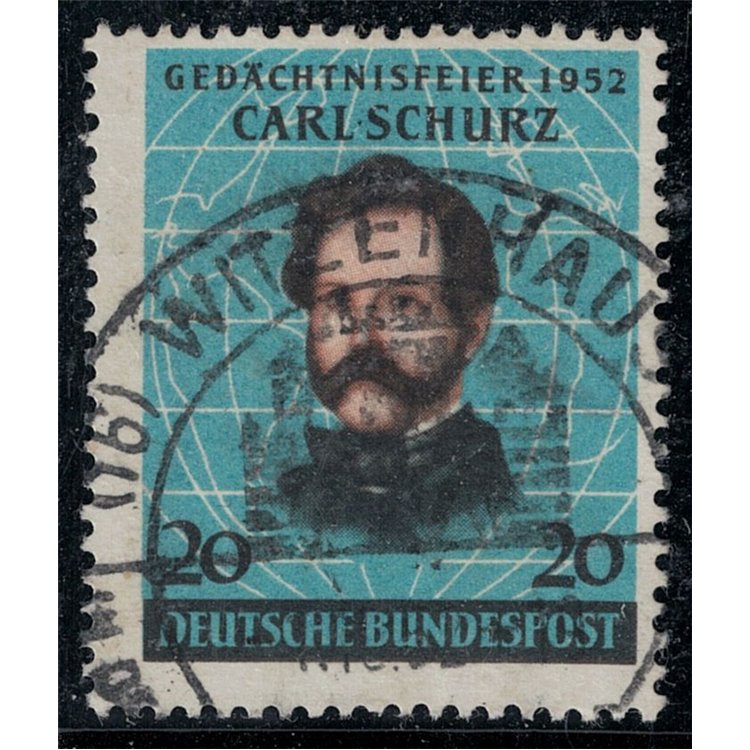 GERMANIA BRD 1952 Carl Schurz us