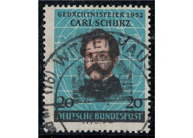 GERMANIA BRD 1952 Carl Schurz us