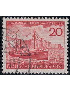 GERMANY BRD 1952 Return of Heligoland to Germany us
