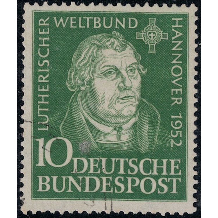 GERMANY BRD 1952 Lutheran Congress of Hannover us