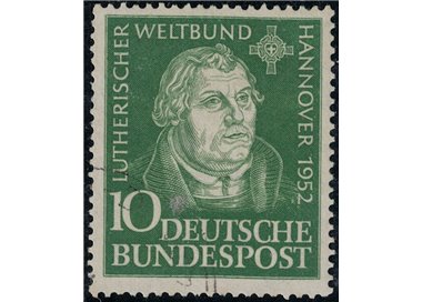 GERMANY BRD 1952 Lutheran Congress of Hannover us