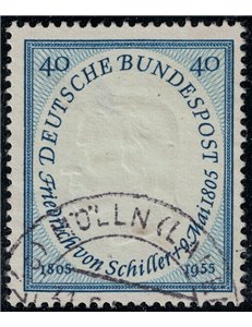GERMANY BRD 1955 Friedrich von Schiller us