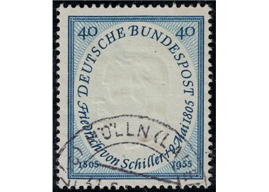 GERMANY BRD 1955 Friedrich von Schiller us