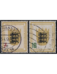GERMANY BRD 1955 Stuttgart Regional Exhibition 2v us