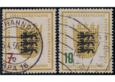 GERMANY BRD 1955 Stuttgart Regional Exhibition 2v us