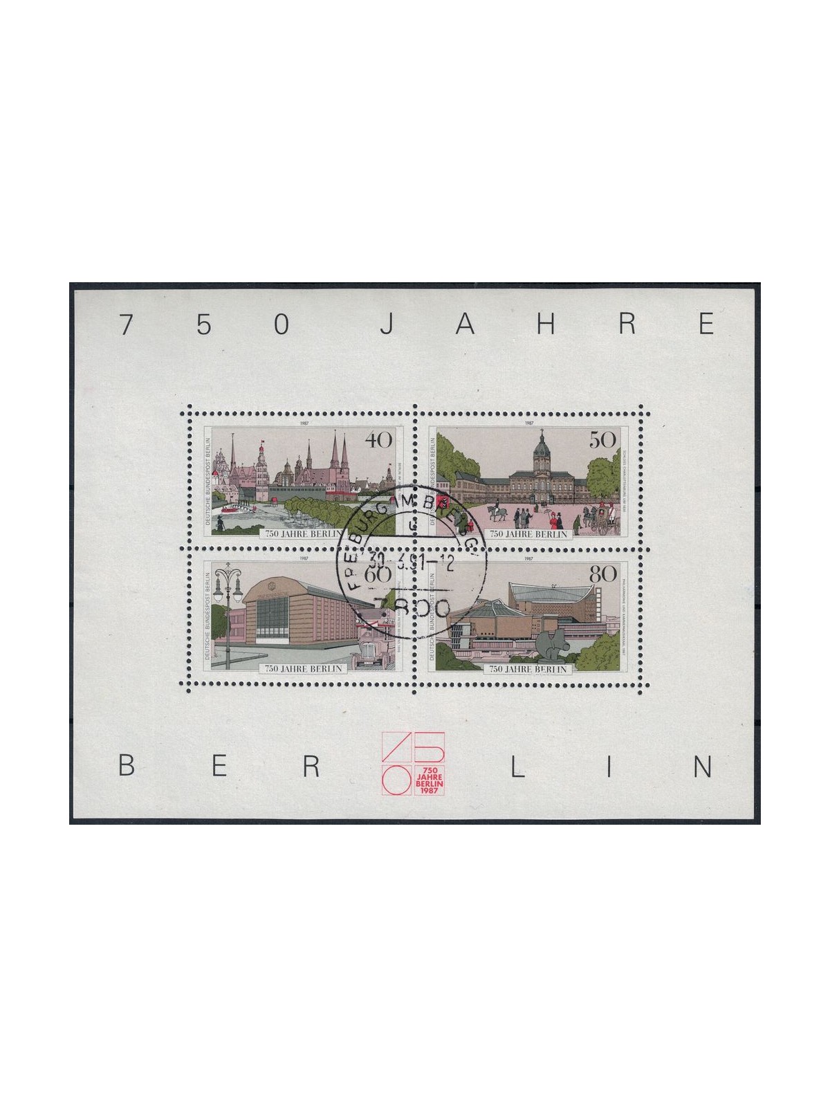 BERLIN 1987 Anniversary of the City of Berlin 1 s/s us