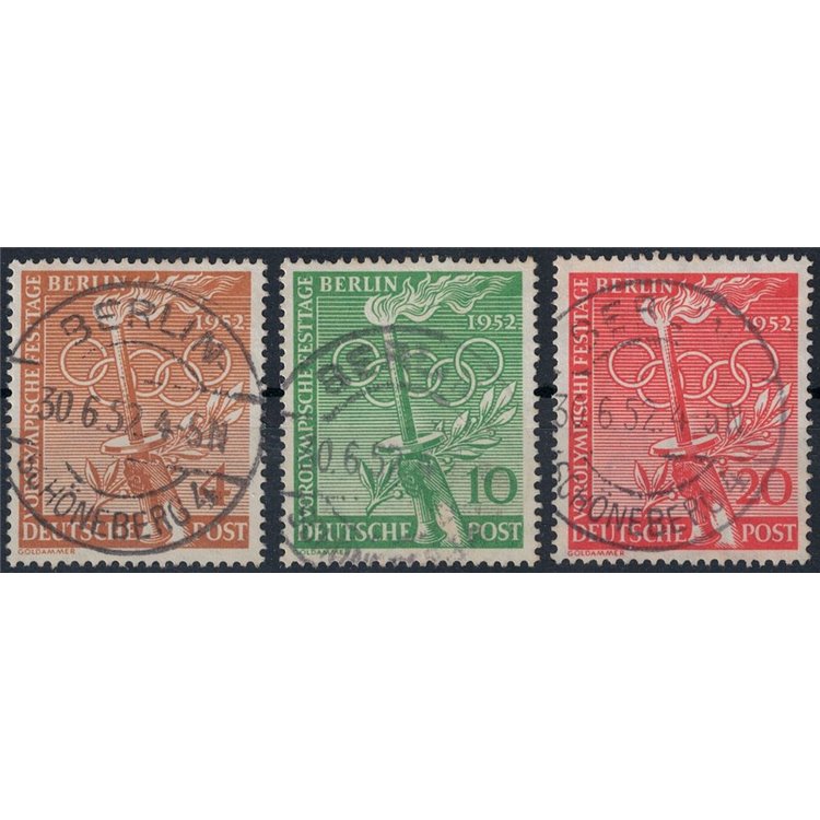 BERLIN 1952 Helsinki Olympics 3v us