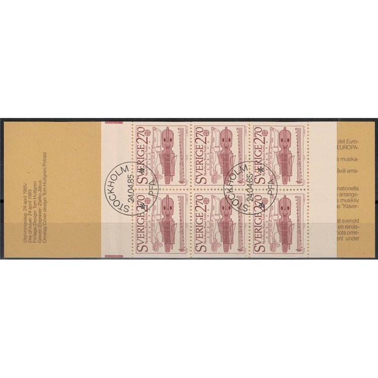 SWEDEN 1985 Europa booklet us apg