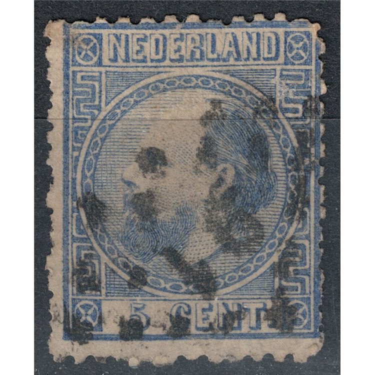 NETHERLANDS 1867 Effigy of King William III 5c ultramarine us