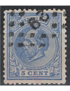 OLANDA 1872-88 Effigie di Re Guglielmo III 5c oltremare us