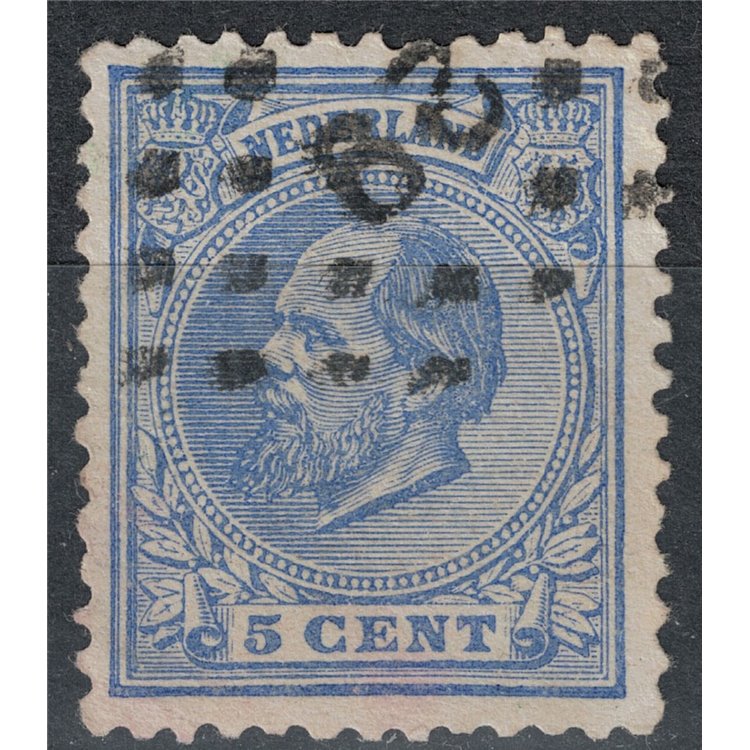 NETHERLANDS 1872-88 Effigy of King William III 5c ultramarine us