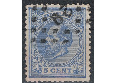 NETHERLANDS 1872-88 Effigy of King William III 5c ultramarine us