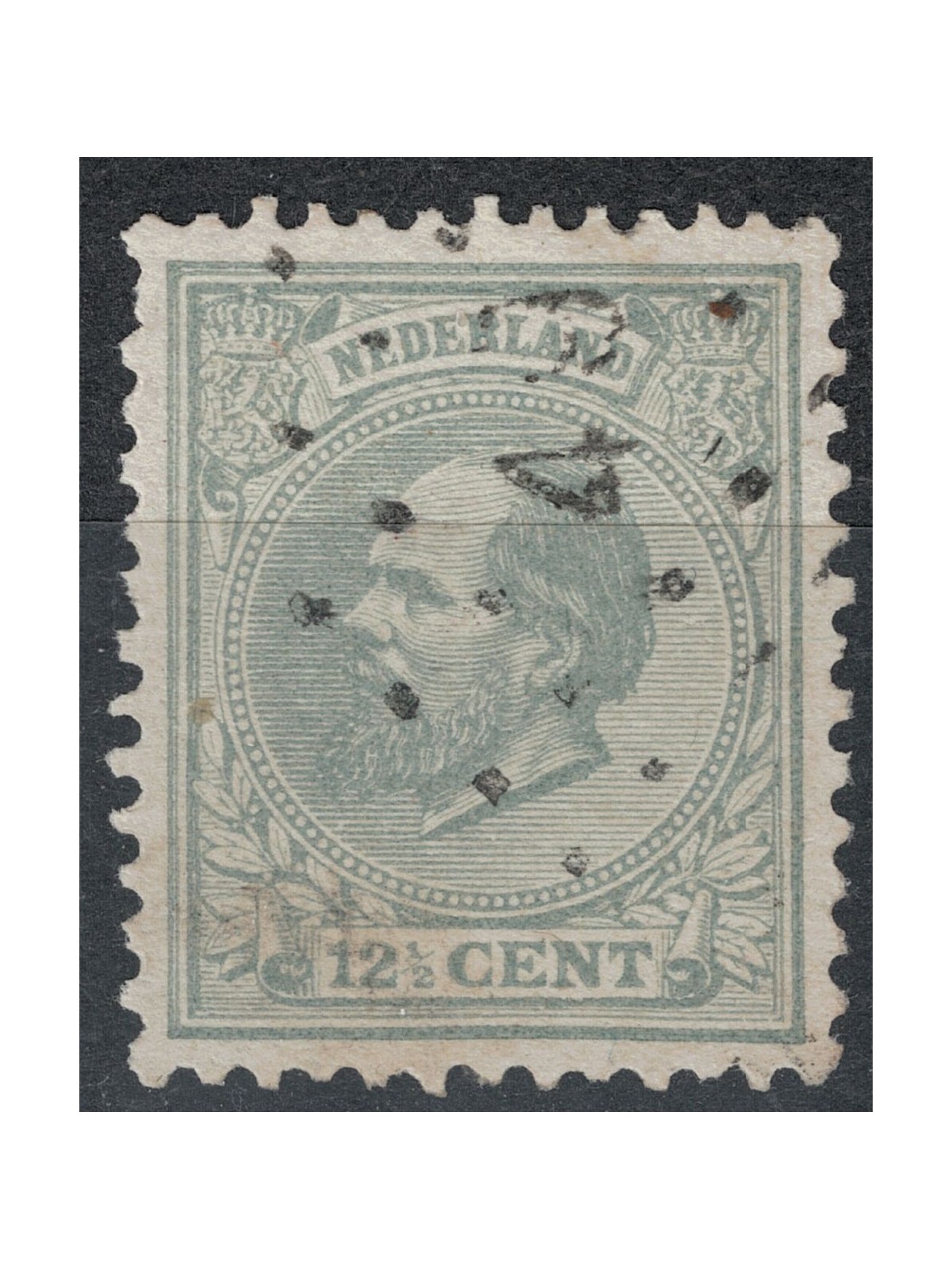 OLANDA 1872-88 Effigie di Re Guglielmo III 12½ grigio us