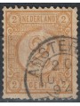 OLANDA 1876-94 Cifre in cerchio su fondo bianco 2c giallo oliva us