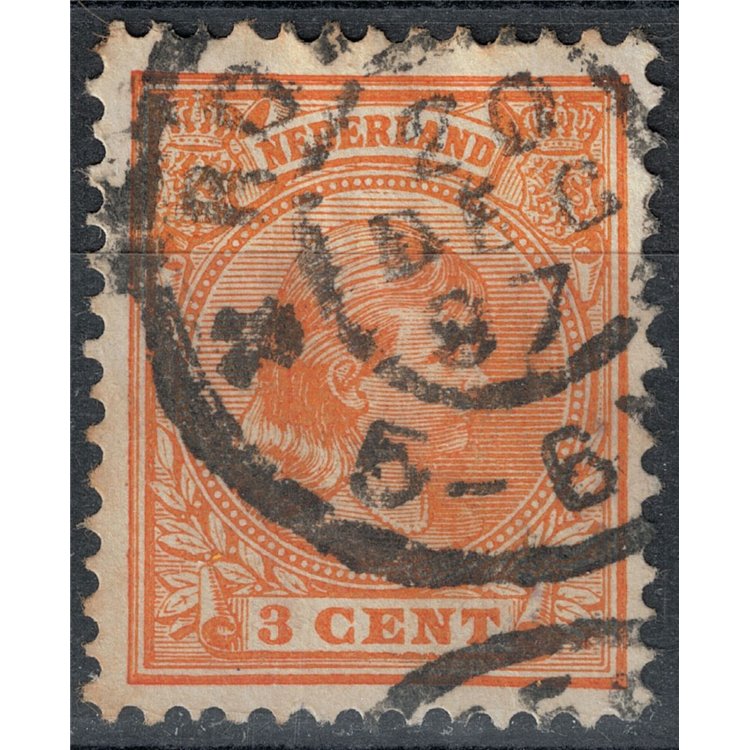 OLANDA 1891-97 Effigie della Regina Guglielmina 3c arancio us