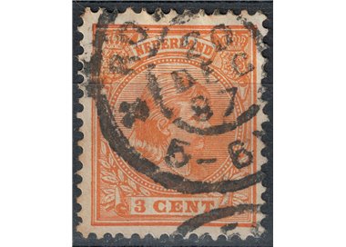 NETHERLANDS 1891-97 Effigy of Queen Wilhelmina 3c orange us