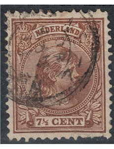 OLANDA 1891-97 Effigie della Regina Guglielmina 7½ bruno us