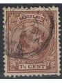 NETHERLANDS 1891-97 Effigy of Queen Wilhelmina 7½ brown us