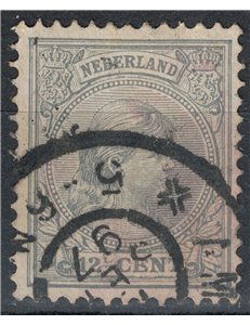 NETHERLANDS 1891-97 Effigy of Queen Wilhelmina 12½ grey blue us