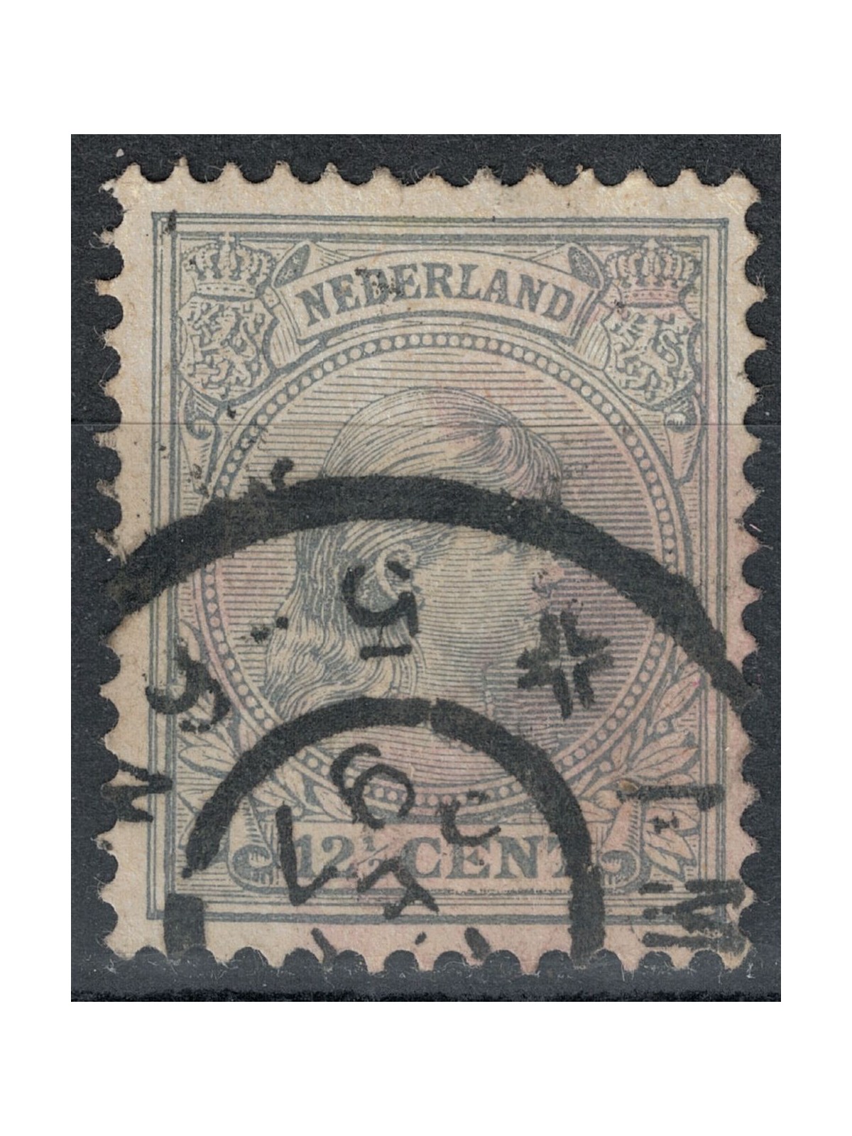 NETHERLANDS 1891-97 Effigy of Queen Wilhelmina 12½ grey blue us