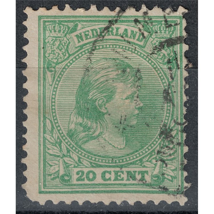 OLANDA 1891-97 Effigie della Regina Guglielmina 20c verde chiaro us
