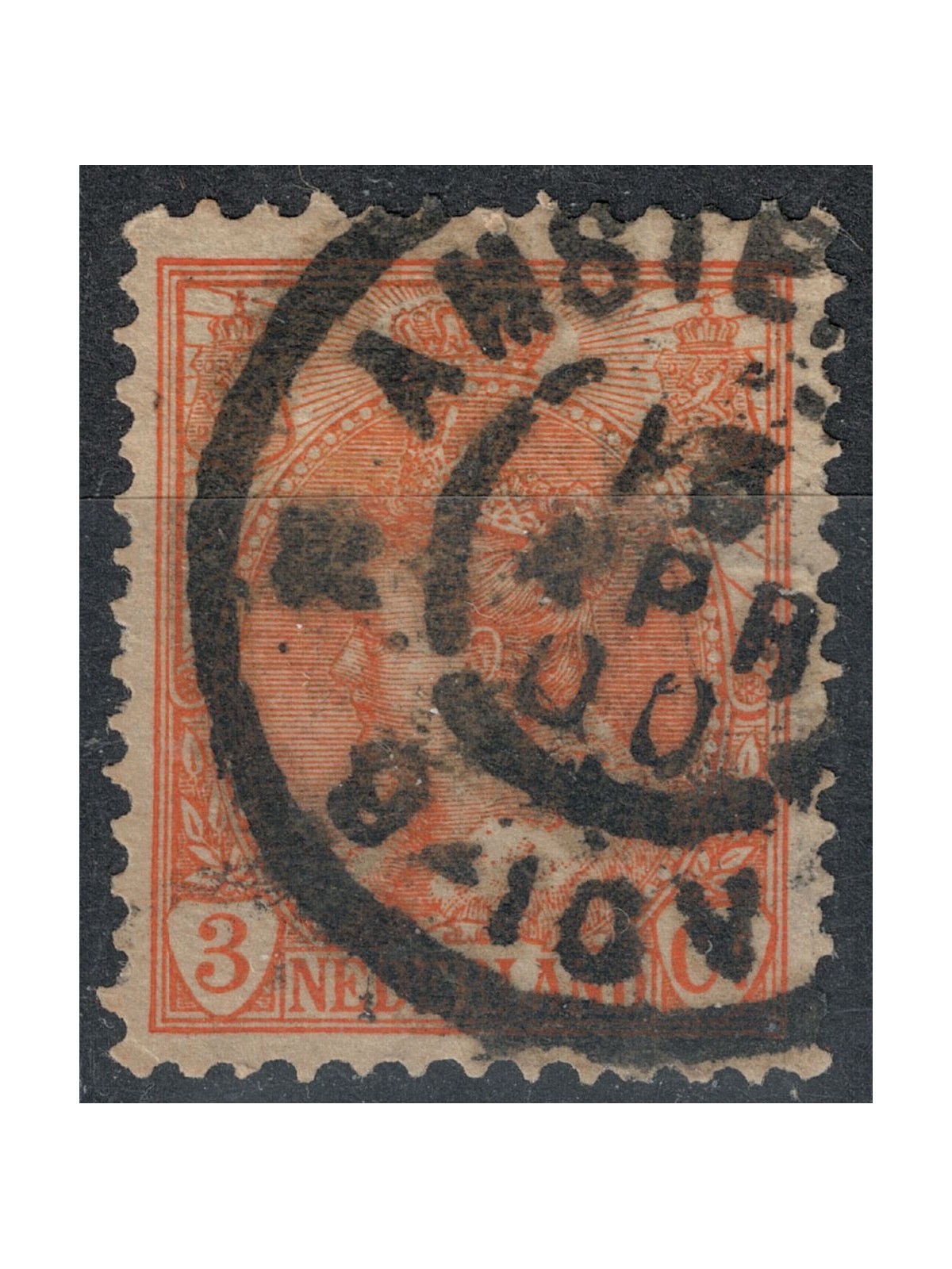 OLANDA 1898-1906 Effigie della Regina Guglielmina 3c arancio us