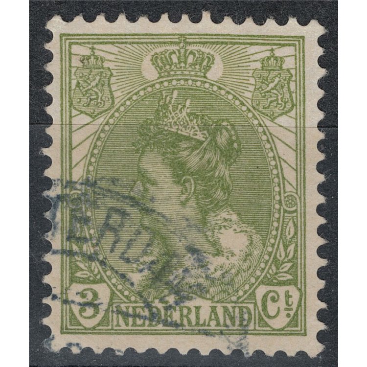 OLANDA 1898-1906 Effigie della Regina Guglielmina 3c verde oliva us