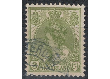 OLANDA 1898-1906 Effigie della Regina Guglielmina 3c verde oliva us